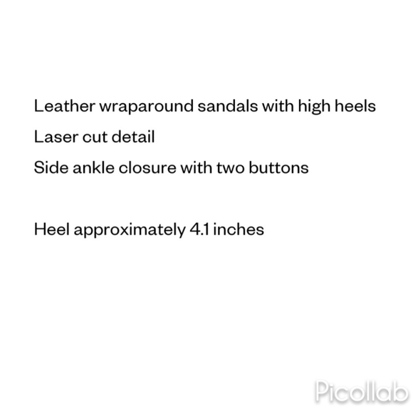 Zara "Beren Jena" Laser Cut Sandals - Picture 8 of 8